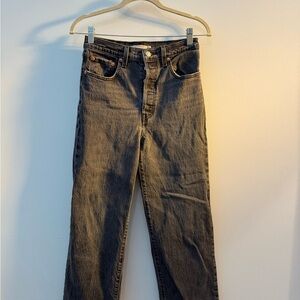 Levi's Charcoal Straight Leg Jeans